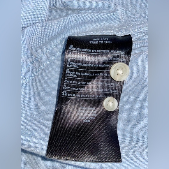 2/49$ Men’s Volcom blue OXFORD STRETCH long sleeves SHIRT‎ size medium - Picture 7 of 16